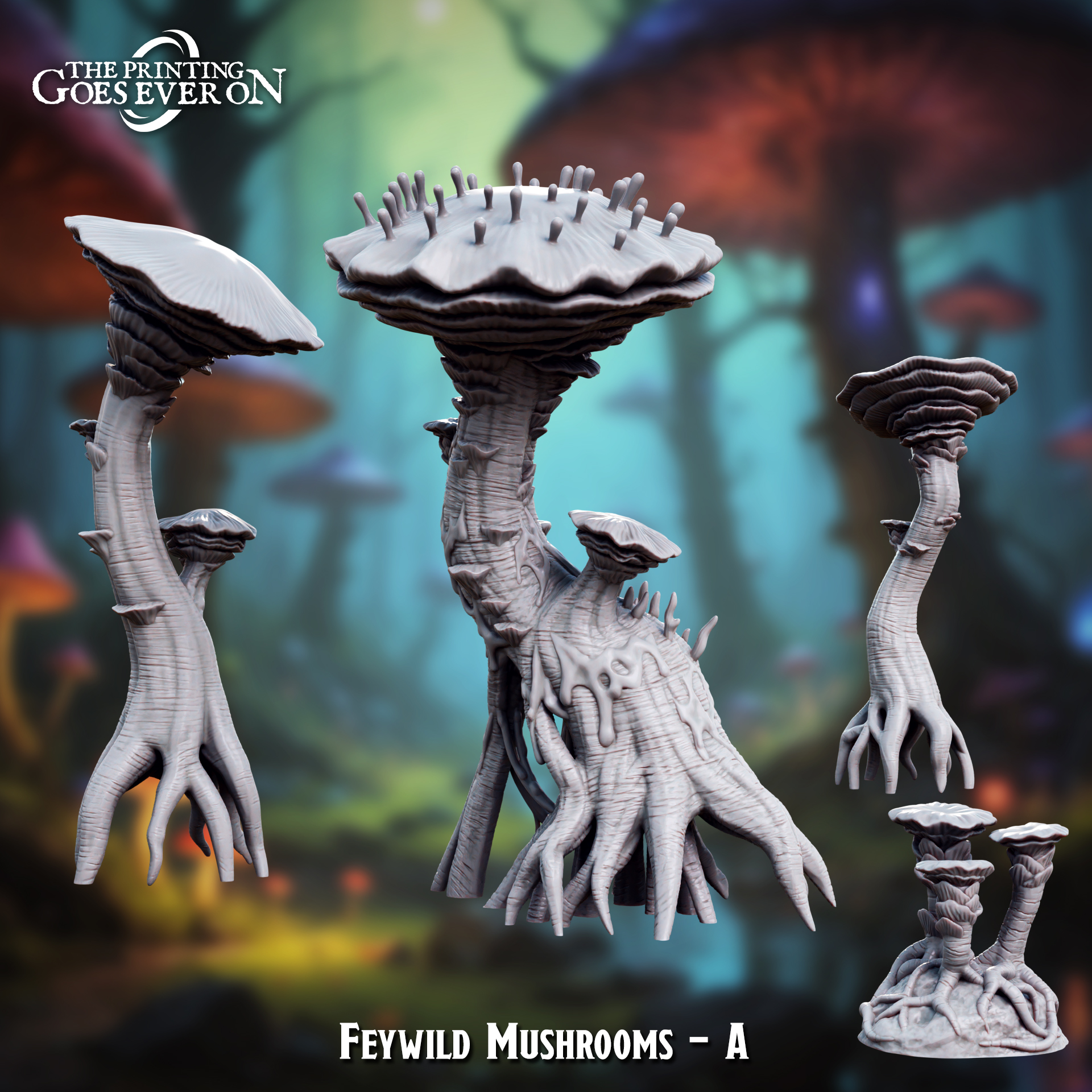 Feywild Mushrooms A - Presupported